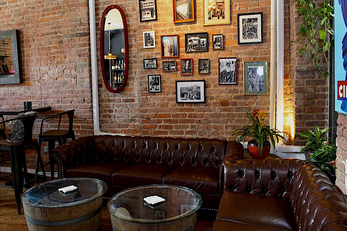 NYC_Grove_street_social - DiningOut If things go well on the date, you can move onto the cozy couch. | Photo courtesy of Grove Street Social