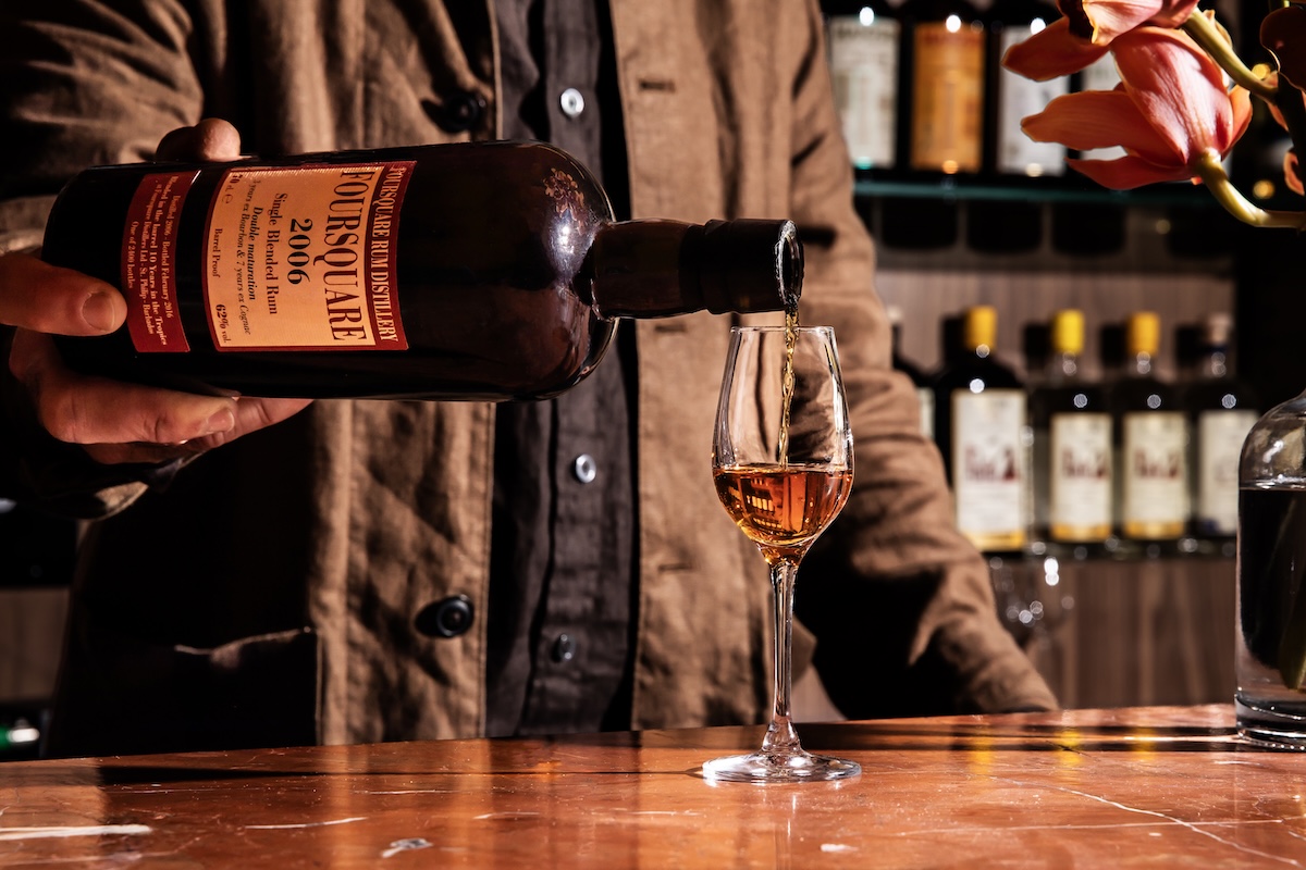 NYC_Undercurrent_Vintage Bottle Pour_Foursquare Rum 2006 only 2400 bottles ever produced in the world_Photo Credit Lizzie Munro - DiningOut Expect plenty of rare rums at Undercurrent. | Photo by Lizzie Munro nyc new york