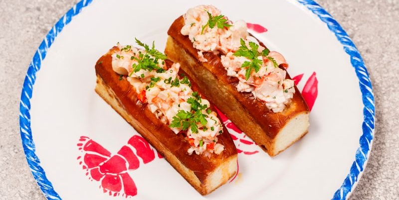 Point Seven Seafood by Chef Franklin Becker makes a unique and tasty lobster roll. | Photo courtesy of Point Seven