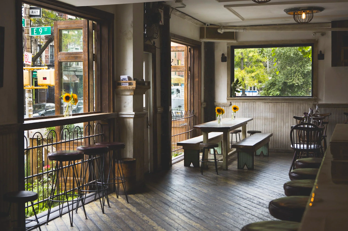 NYC_the_wayward_bar - DiningOut Sit and stay a while or take off after one drink. | Photo courtesy of The Wayward