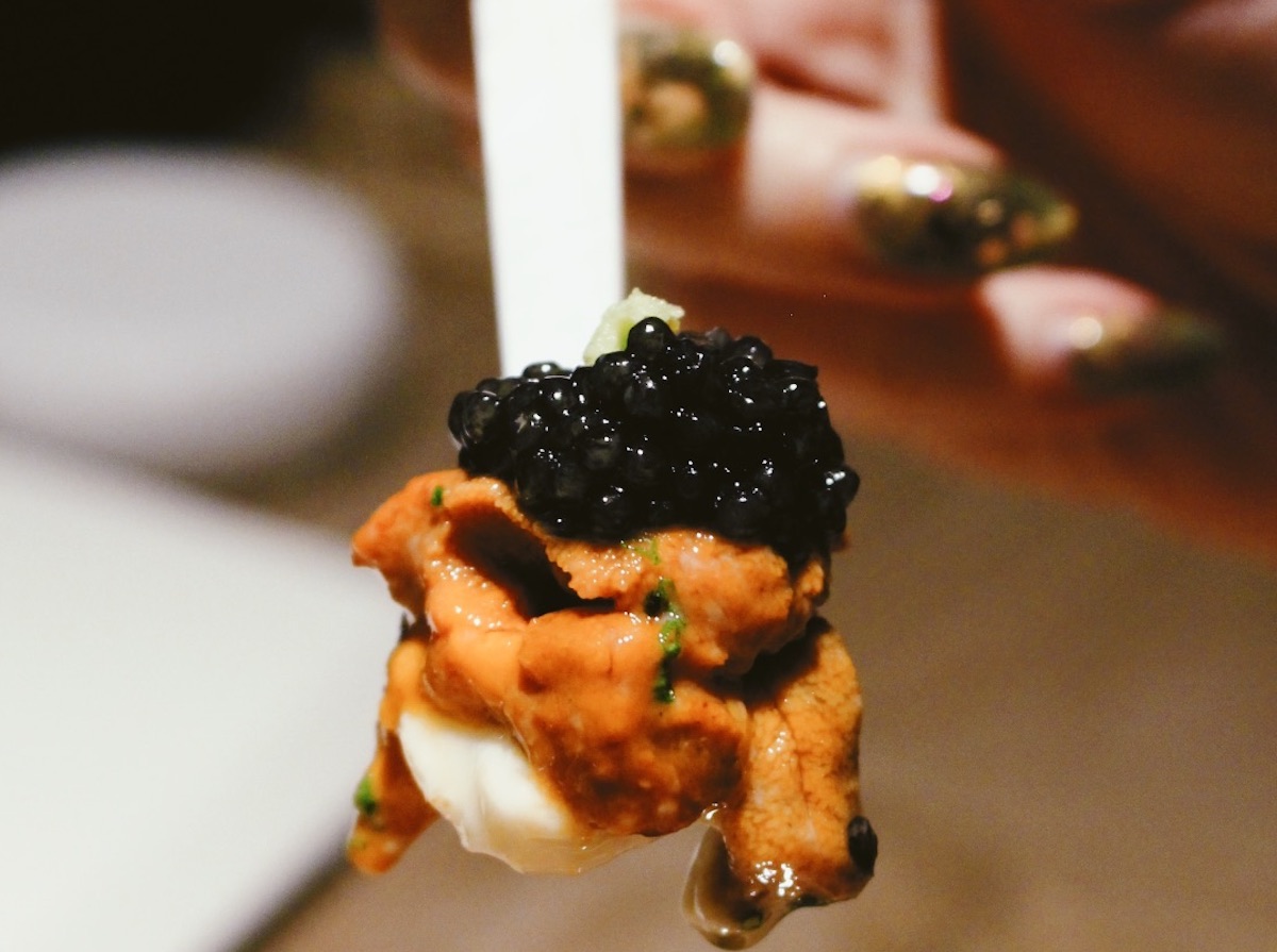 Chawamushi with Hokkaido uni and ossetra caviar at O by Brush. | Photo by ChingYao Wang