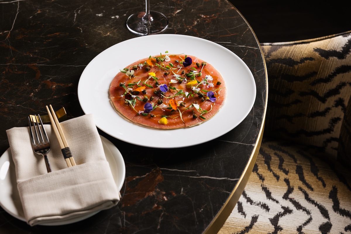 The Tuna Pizza is a signature item. | Photo courtesy of Jing Scottsdale
