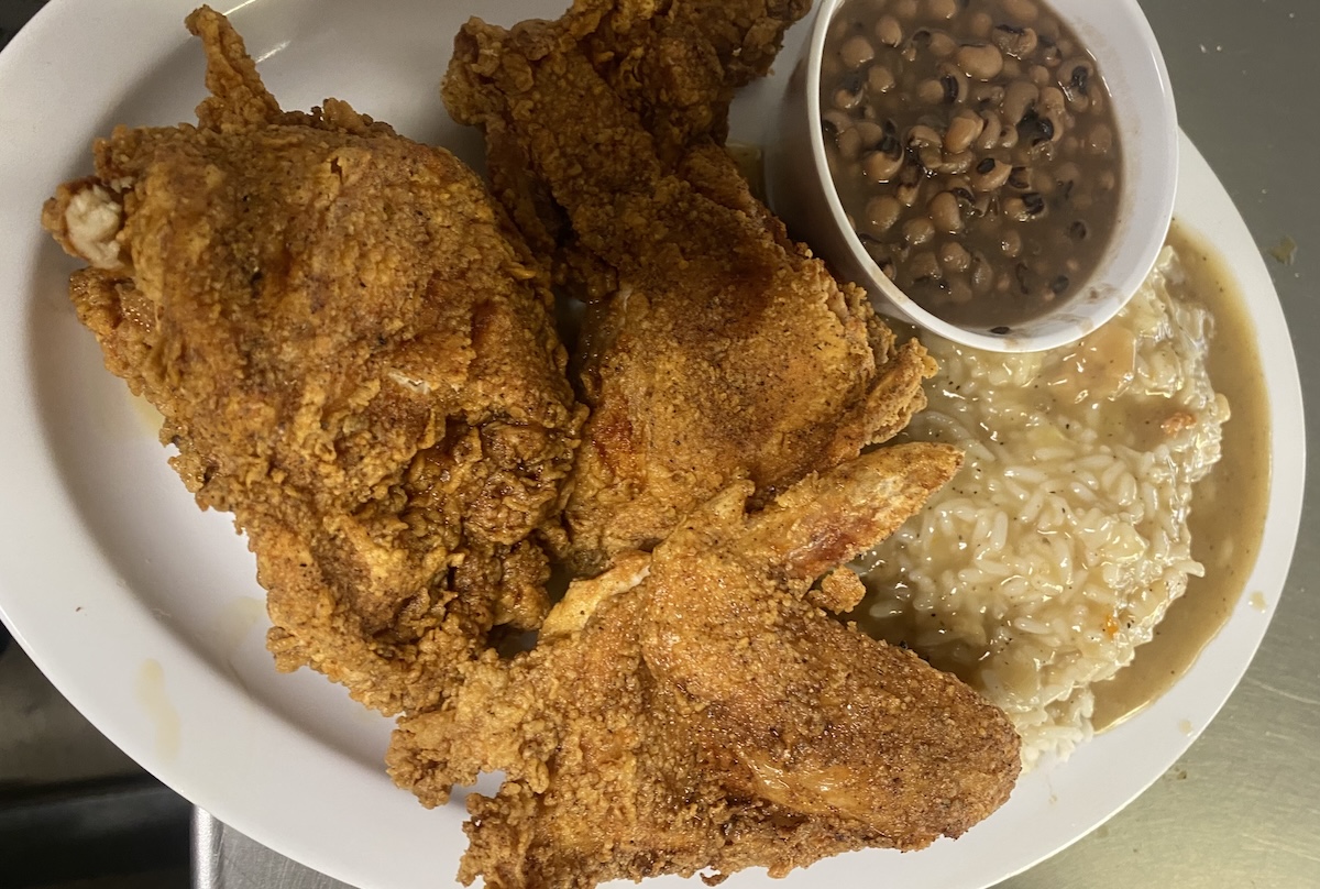 A classic fried chicken platter. | Photo courtesy of Mrs. White’s Golden Rule Café 