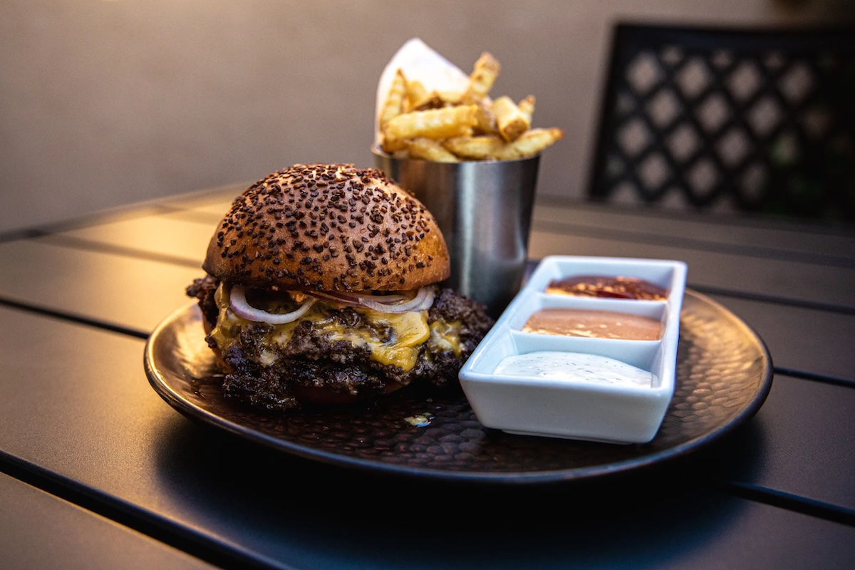 The Aftermath Cheeseburger is a local favorite. | Photo courtesy of Aftermath