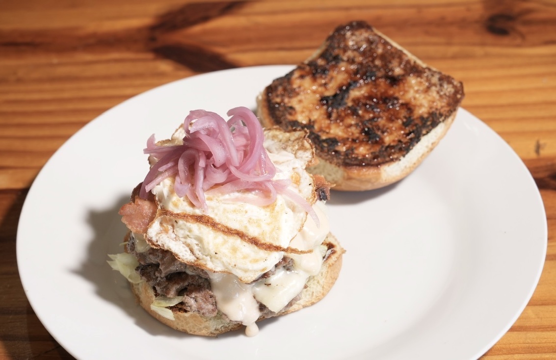 The Burger Brûlée is a unique wonder. | Photo courtesy of Paradise Valley Burger Company hamburgers