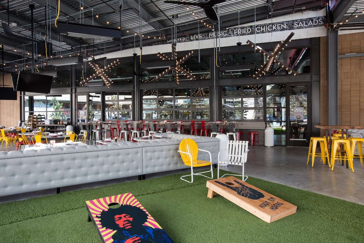 Play games and enjoy your meal outside." Photo courtesy of Culinary Dropout