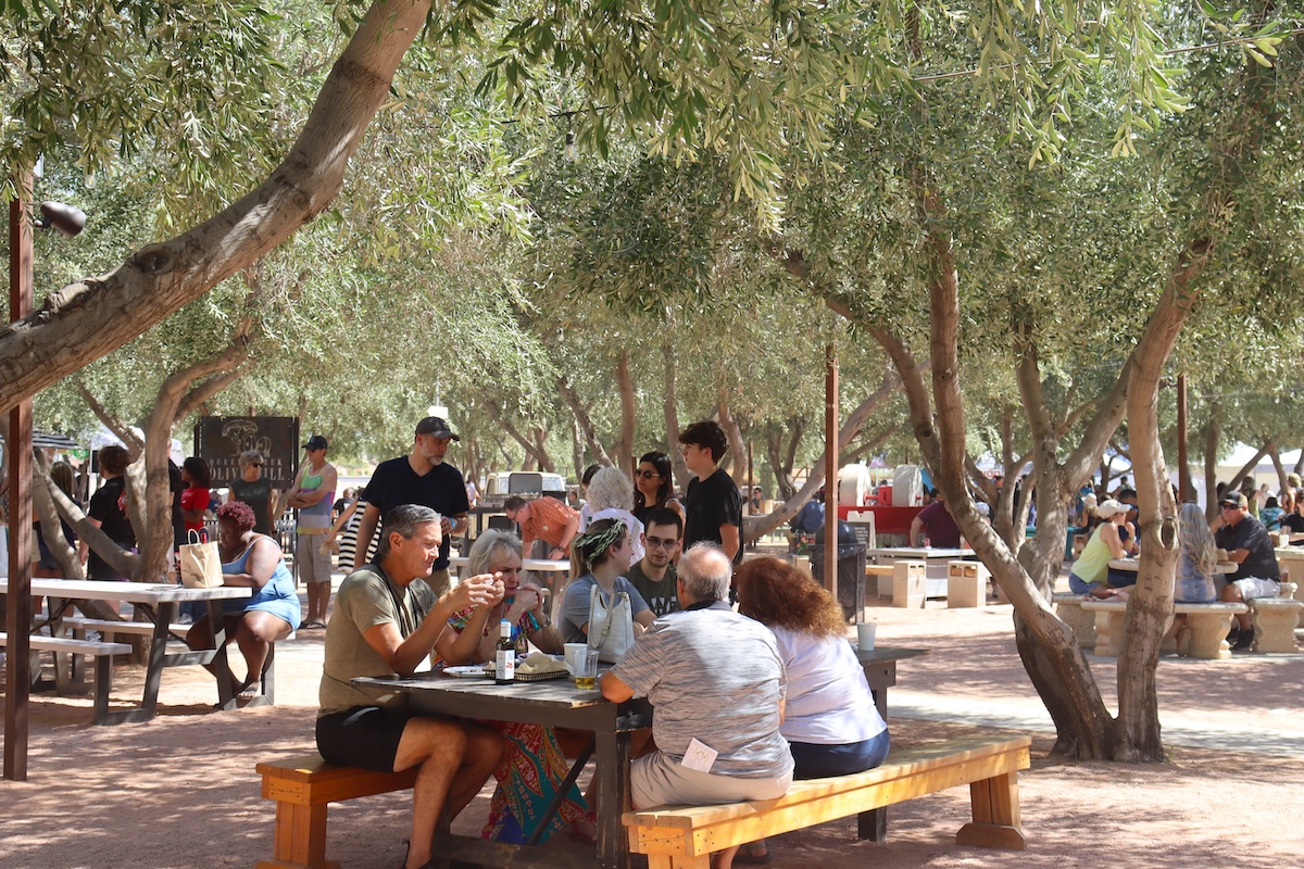Imagine dinging outside among the olive trees. | Photo courtesy of Queen Creek Olive Mill
