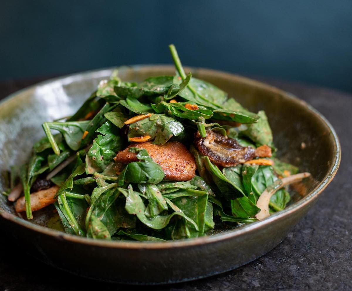 The spinach and date salad at Rumi's Kitchen. | Photo by Rumi's Kitchen