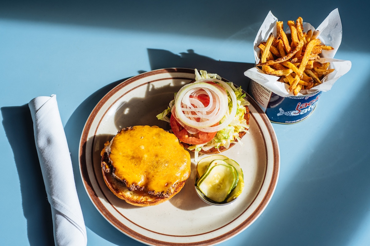 A classic burger and fries, the ultimate diner food. | Photo courtesy of Steuben's