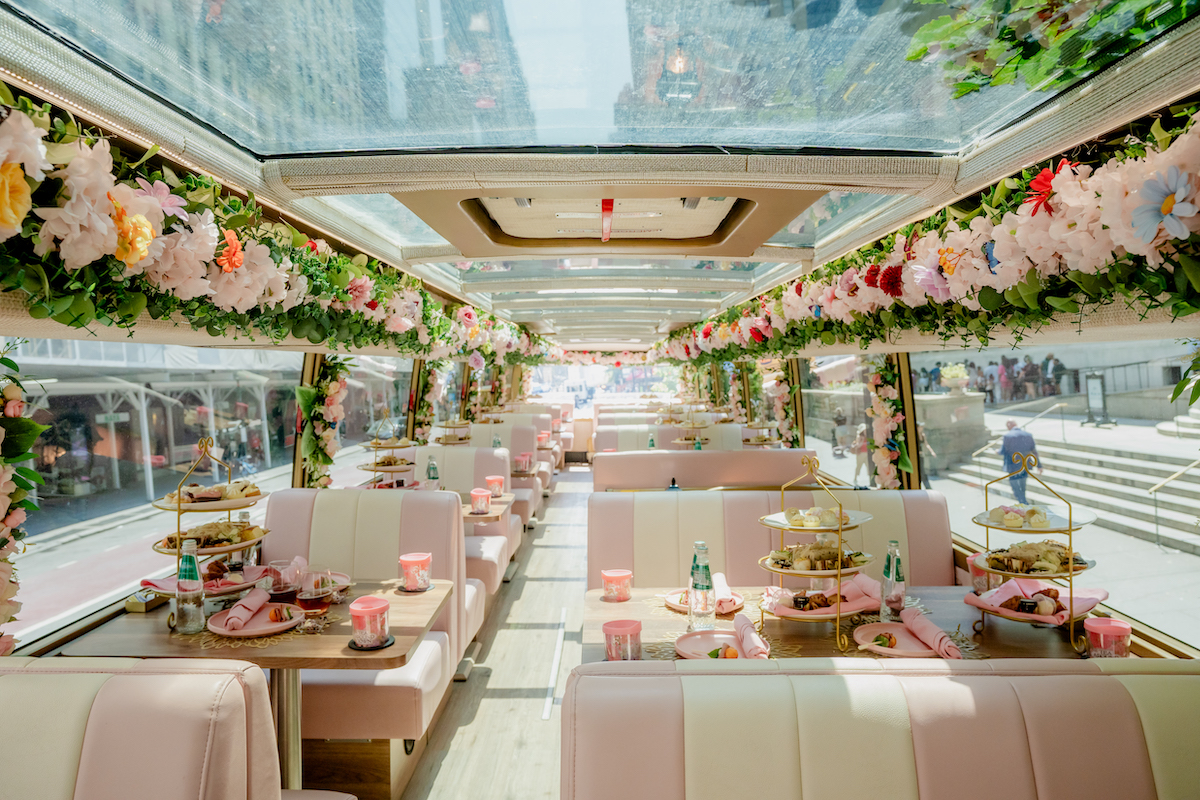 Views from inside the spacious Tea Around Town bus. | Photo by Tea Around Town