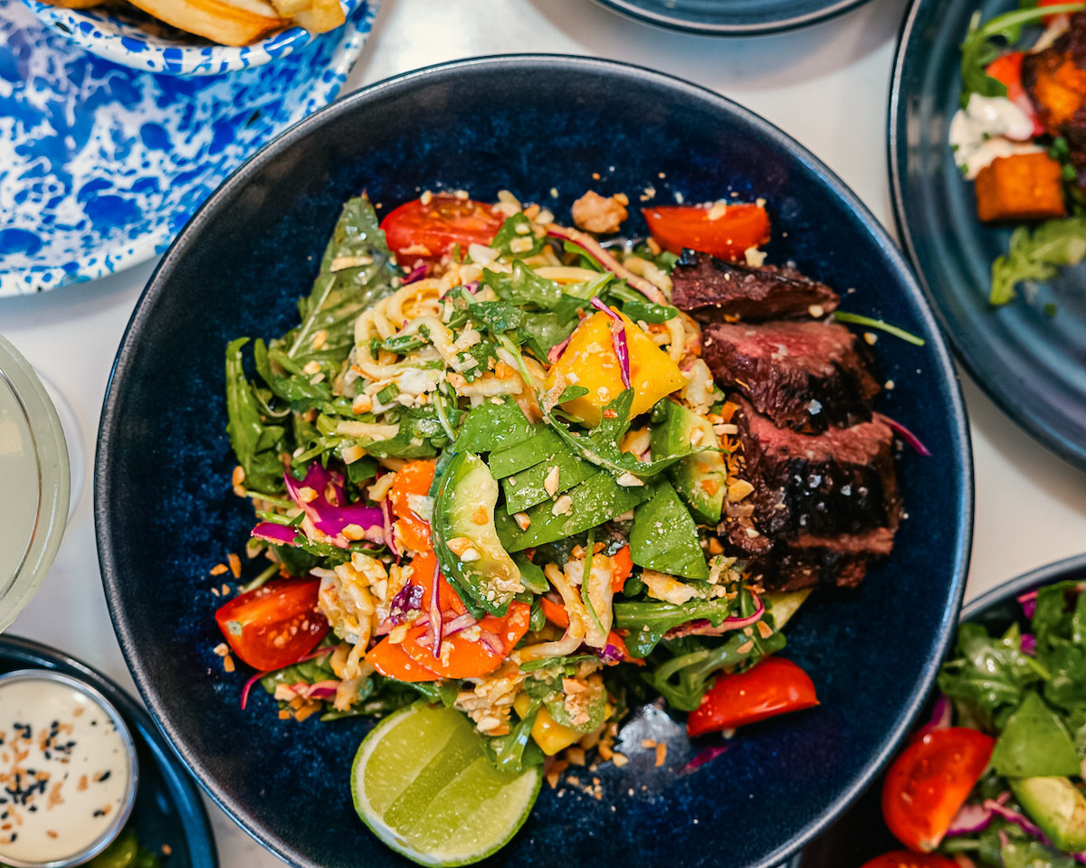 The Thai steak and noodle salad at Whiskey Bird. | Photo by Whiskey Bird