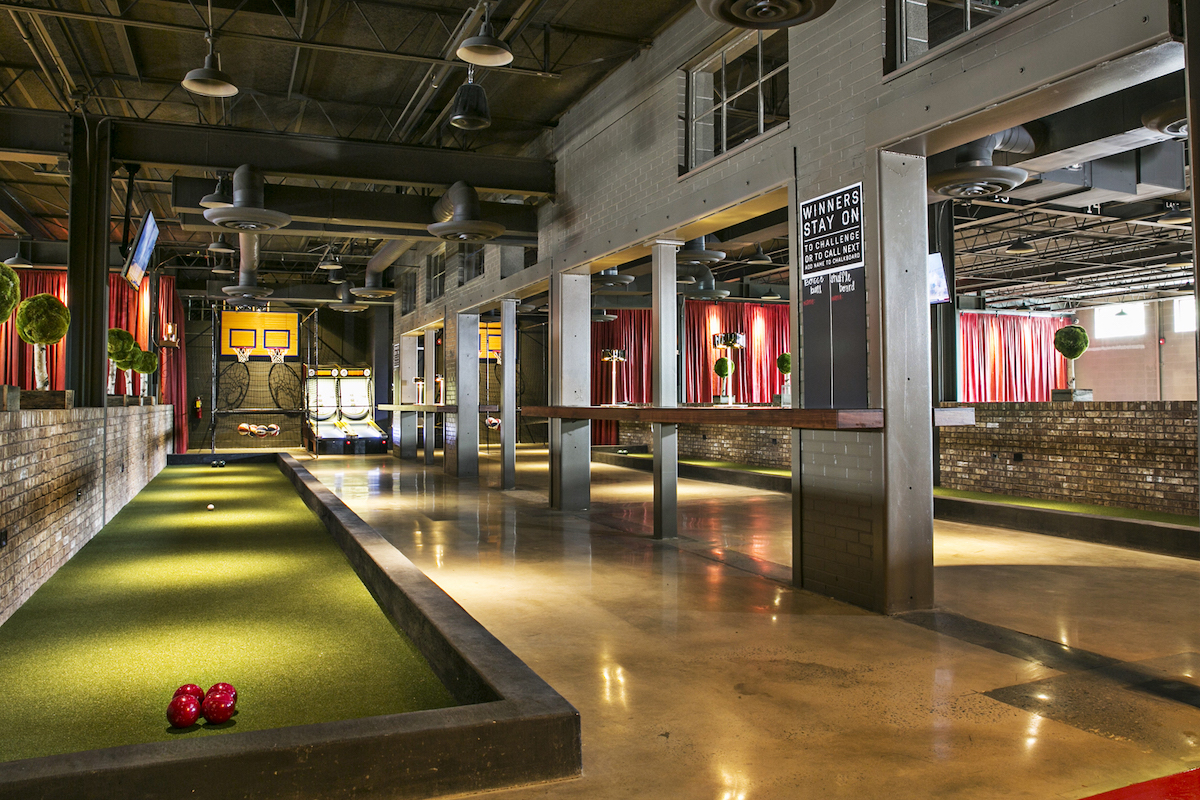 The Painted Pin blends boutique bowling, cocktails, and upscale lounge spaces in Buckhead. | Photo by Concentrics Restaurants