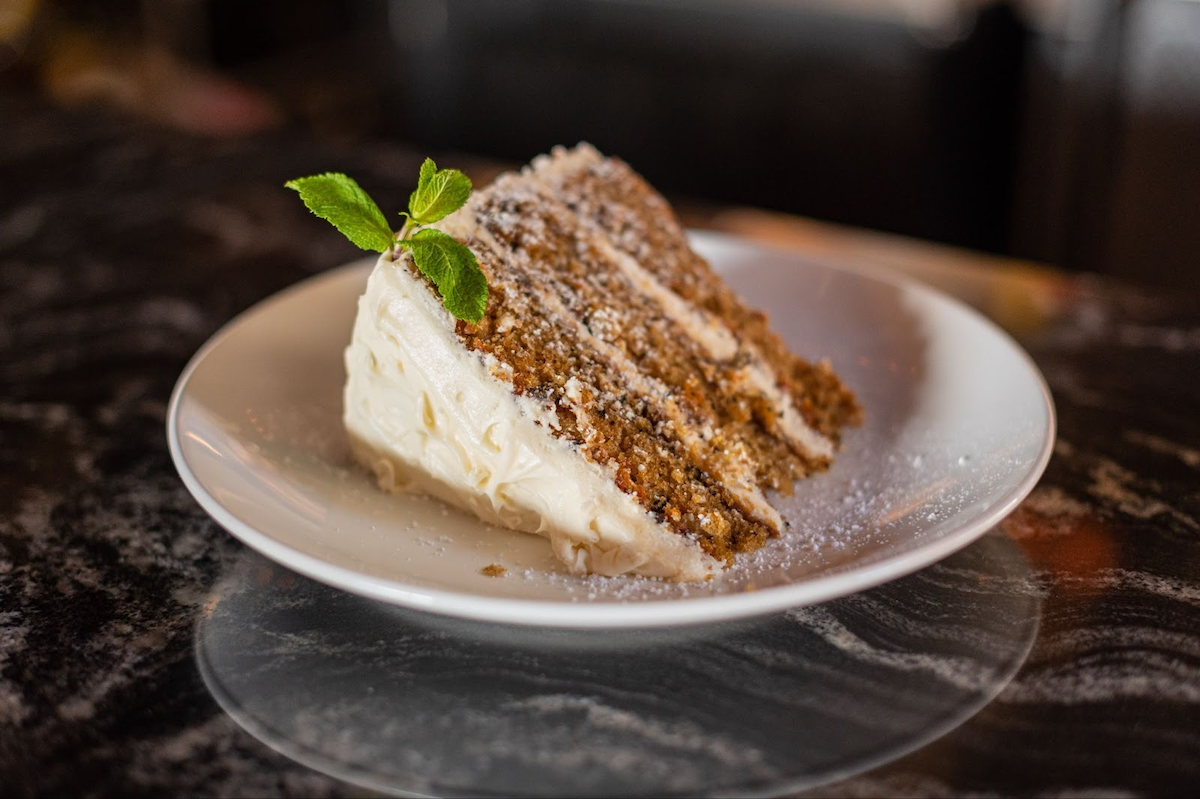 The scratch-made carrot cake at Winsome Prime. | Photo by Winsome Prime