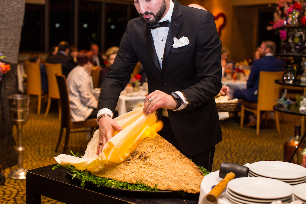 The flaming salted crusted snapper at Tony's. | Photo by Tony's