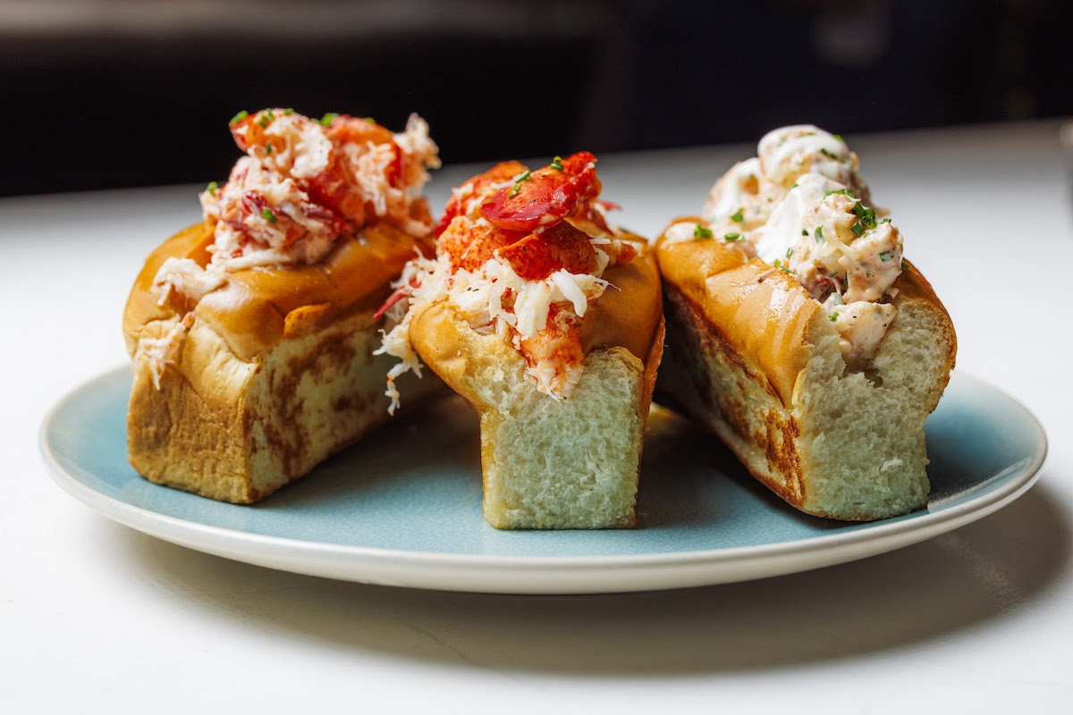 Maine lobster rolls at Dock Local. | Photo by Samantha Marie Photography