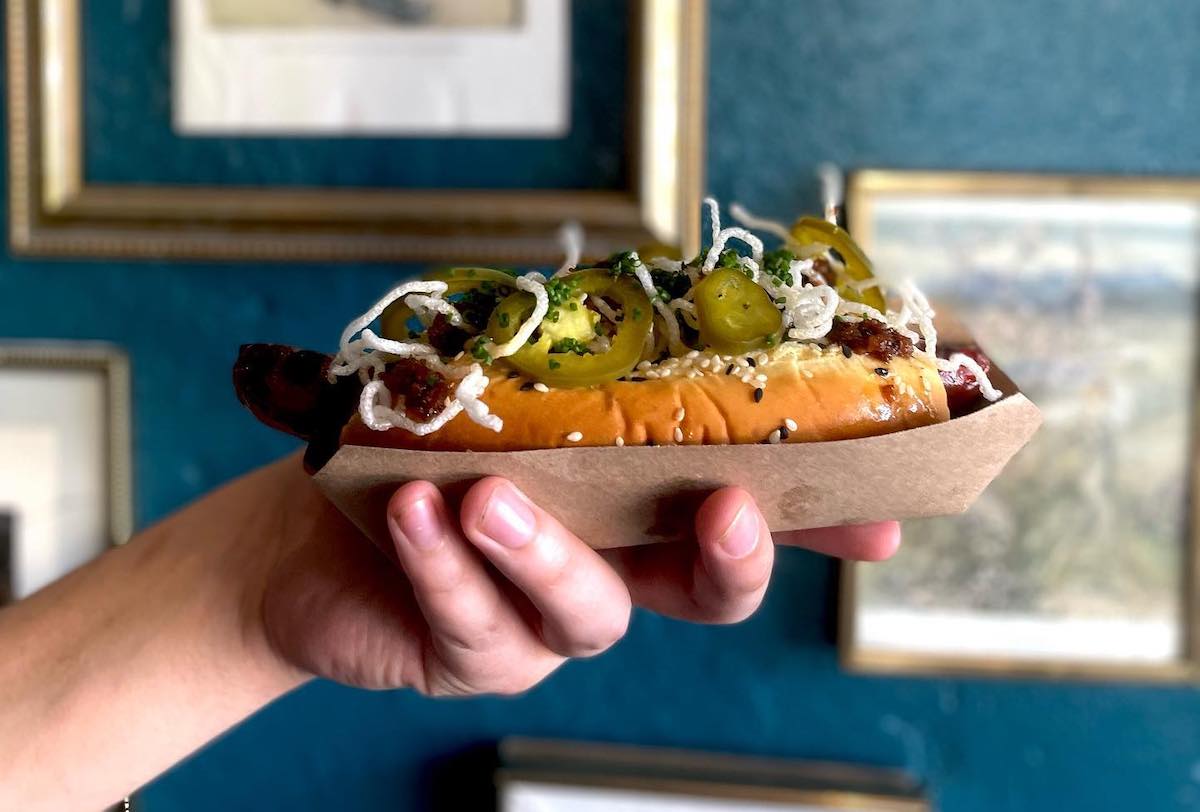 A loaded specialty hot dog from Atlanta's Screamin' Weenies. | Photo by Screamin' Weenies