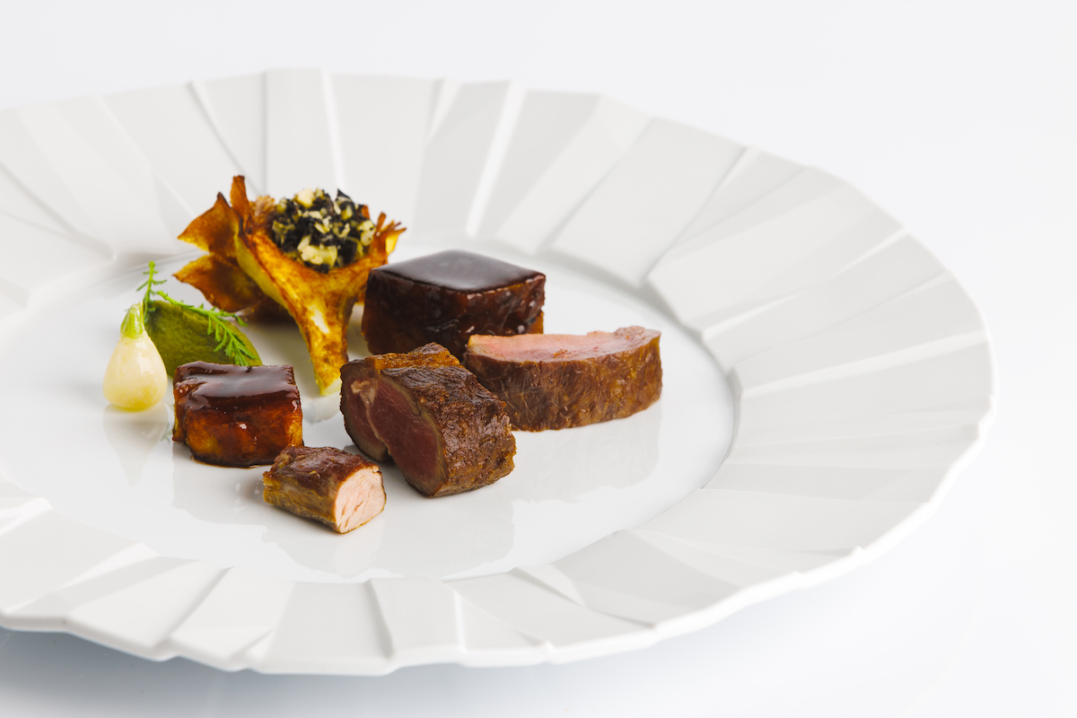 Chef Freddy Money's Liberty Farms lamb with pesto, artichoke and young turnips at Atlas. | Photo by Tomas Espinoza