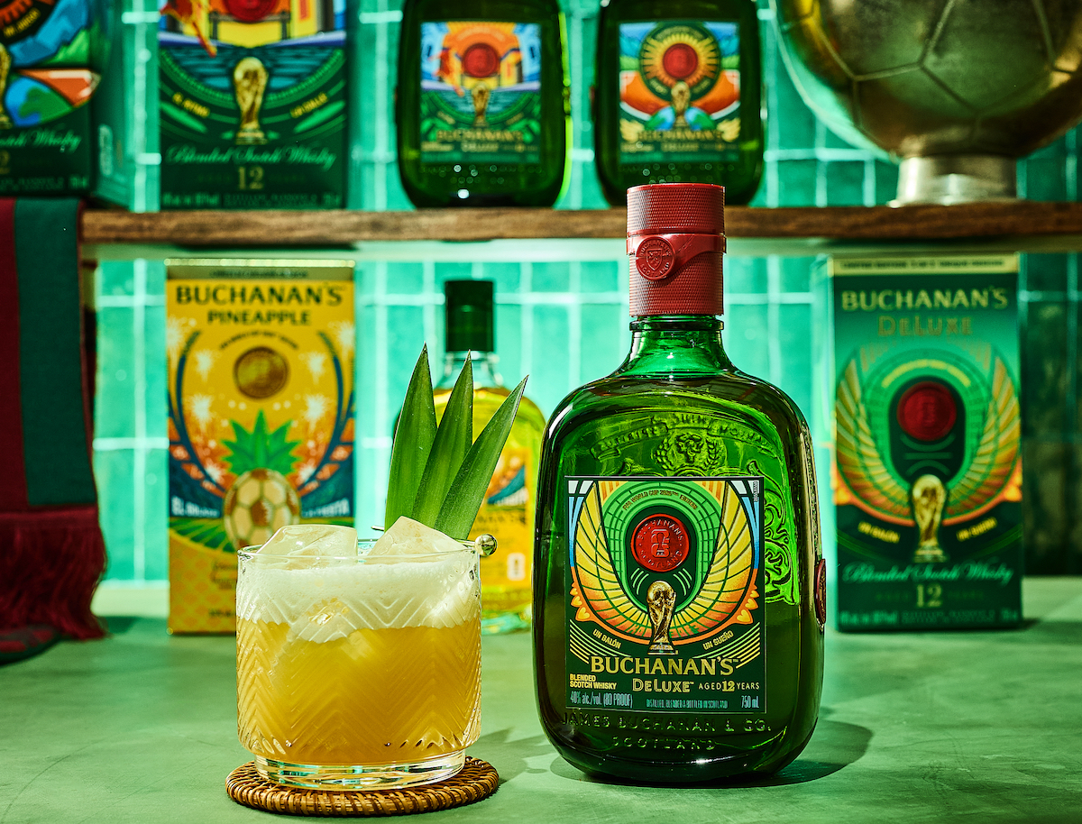 Game day calls for a Buchanita, crafted with Buchanan's 12-Year-Old DeLuxe Blended Scotch Whisky and pineapple juice. | Photo by Buchanan’s Whisky