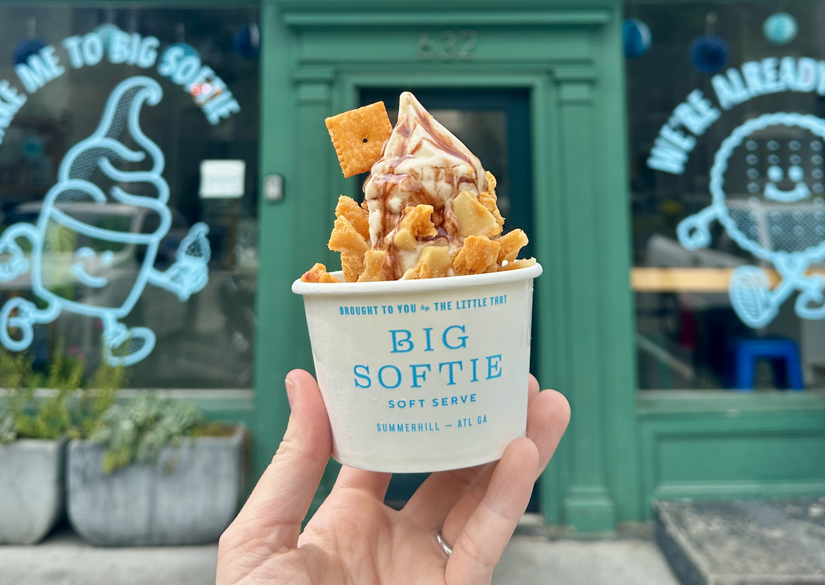Big Softie - DiningOut Big Softie is known for playful creations topped with unexpected ingredients like Cheez-It brittle, seasonal sauces and house-made toppings. | Photo by Big Softie