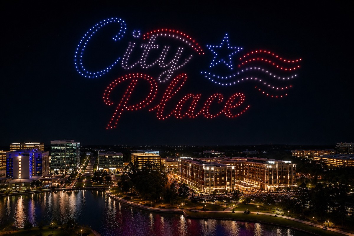 City Place's inaugural Stars Over City Place celebration will feature a choreographed patriotic drone show, family-friendly activities, live music, and local food and drink vendors on July 4. | Photo by City Place