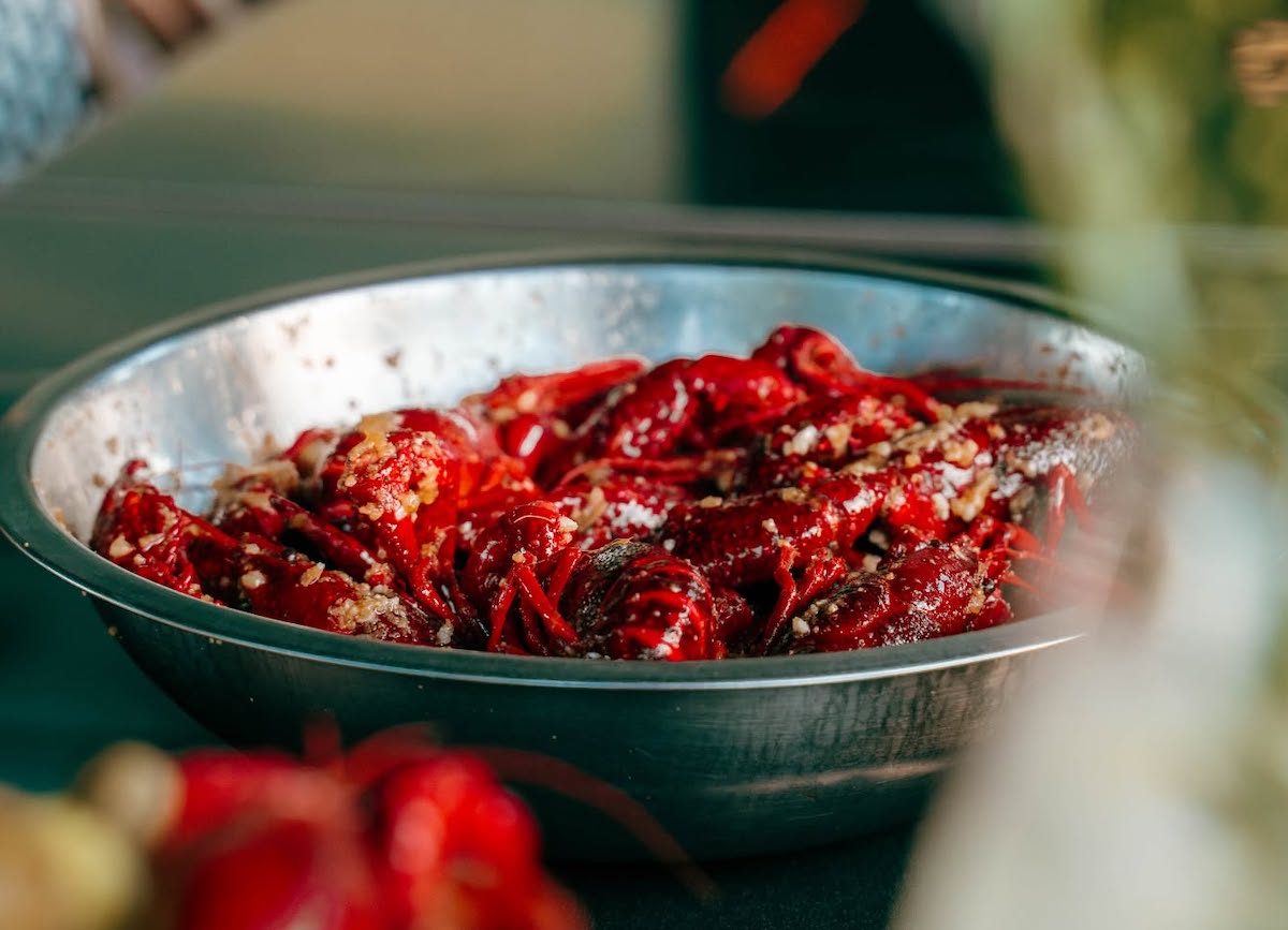 Crawfish and noodles - DiningOut Viet-Cajun crawfish being prepared at Crawfish & Noodles. | Photo by Crawfish & Noodles