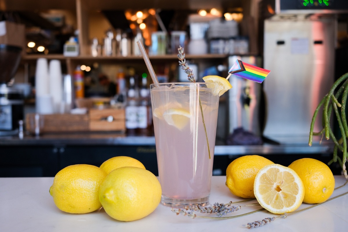 DEN_Leven Lavender Lemonade - DiningOut The special Lavender Lemonade for Pride month. | Photo Courtesy of Leven Deli