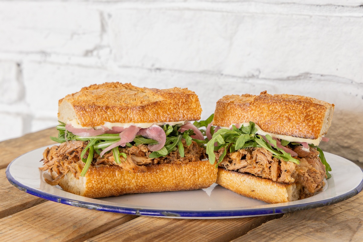 Get dad this amazing pork sandwich. | Photo courtesy of Leven Deli