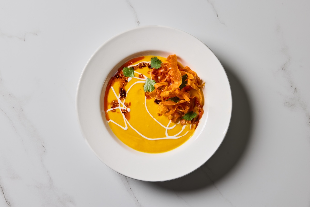 Mother Other's vegan carrot and ginger bisque. | Photo by Casey Wilson