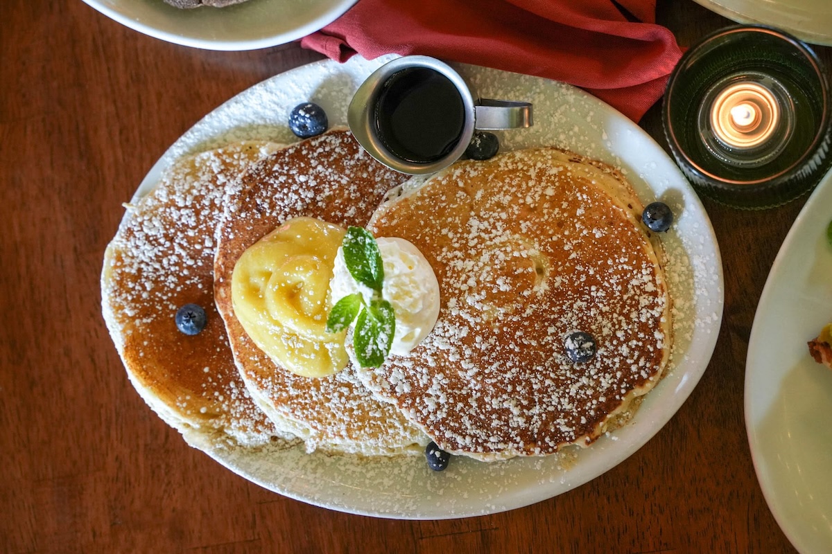 Pancakes are just a part of the vast brunch menu. | Photo courtesy of Oliver’s Italian