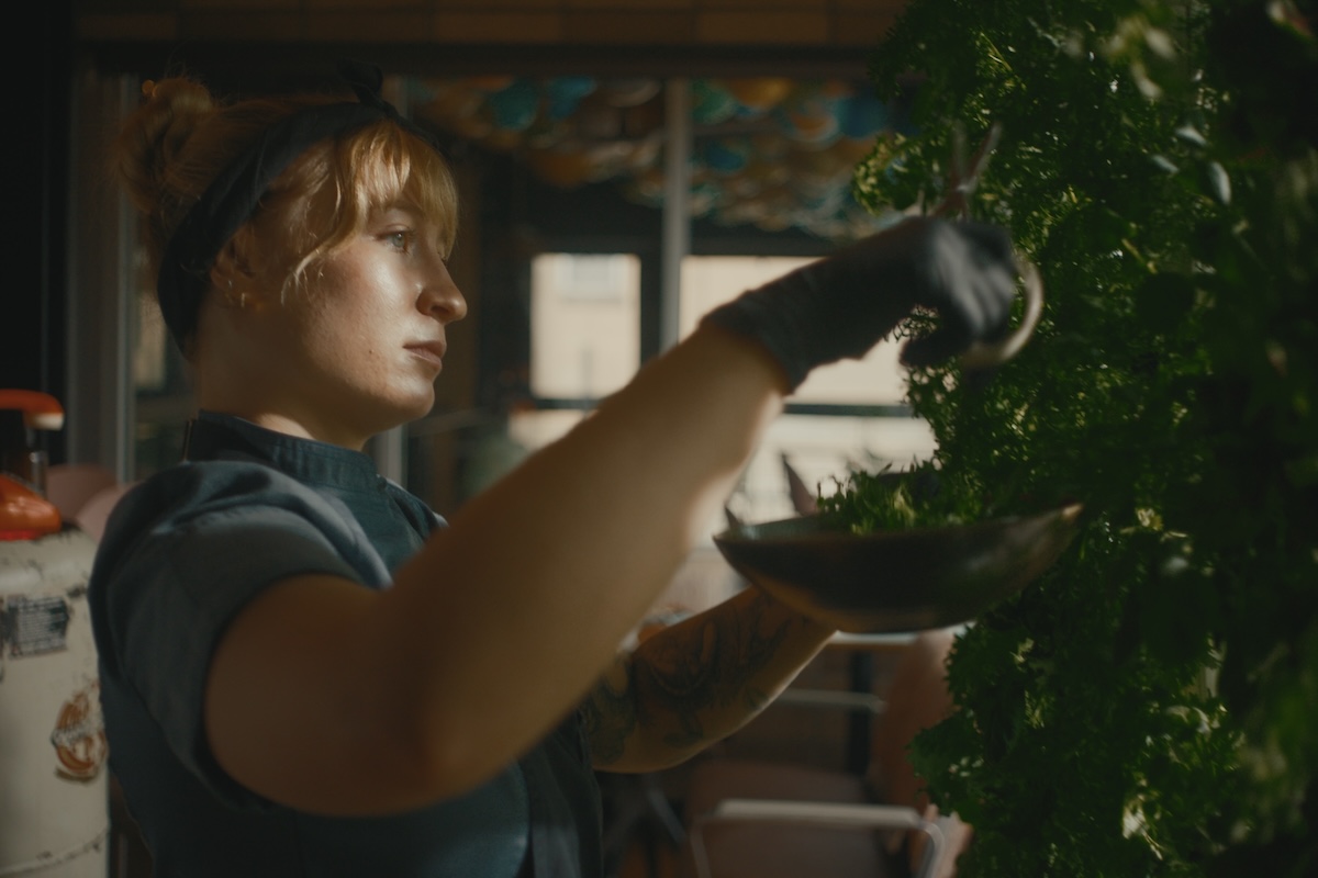 Chef Hanna Elkins leans on house-grown ingredients. | Photo by Portal Film Co.