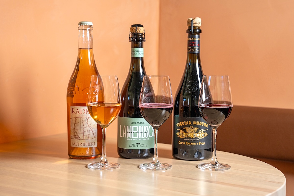 Lambrusco is one of the specialties at Dear Emilia in Denver. | Photo by Stephanie Kelly Photography
