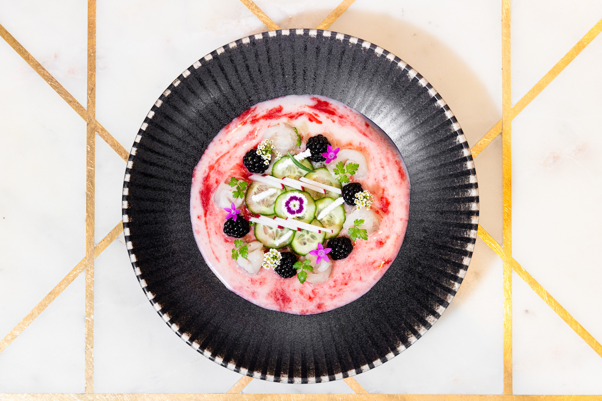 Spring ceviche on the latest seasonal menu at Musaafer. | Photo by Michelle Giang
