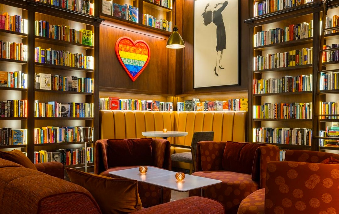 Bibliothèque indeed looks like a library, but it's a bookstore and cafe. | Photo by Kate Glicksberg