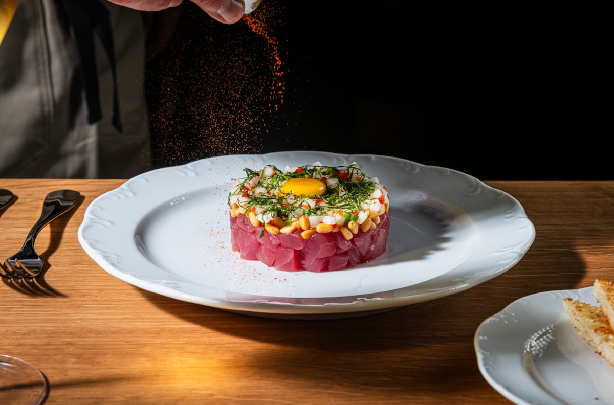 The famous tartare. | Photo courtesy of Bourbon Steak New York