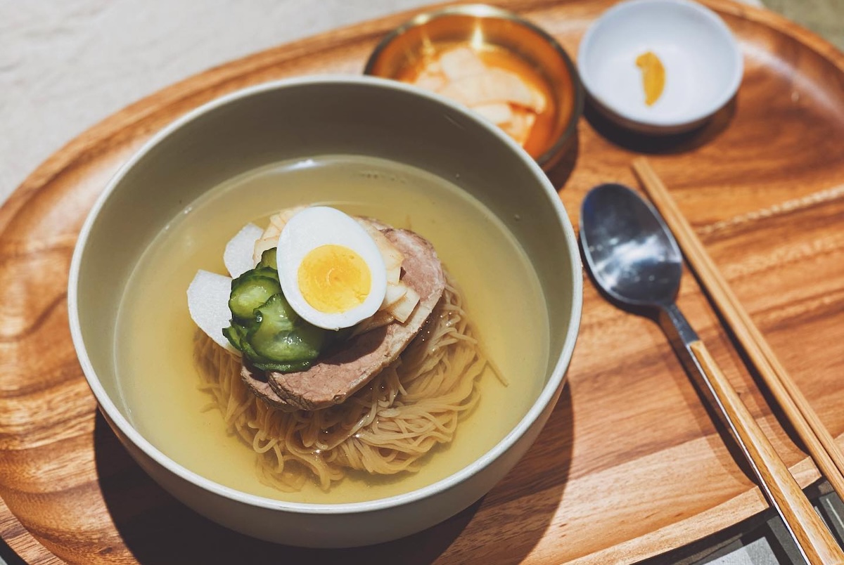 The Korean cold noodles are a warm weather hit. | Photo courtesy of Cho Dang Gol
