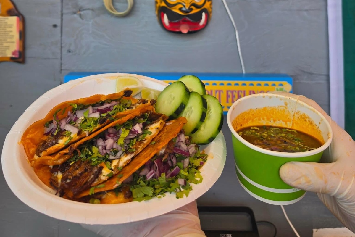 Tacos at a New York beach, what could be better? | Photo courtesy of Doña Zita Mexican Food