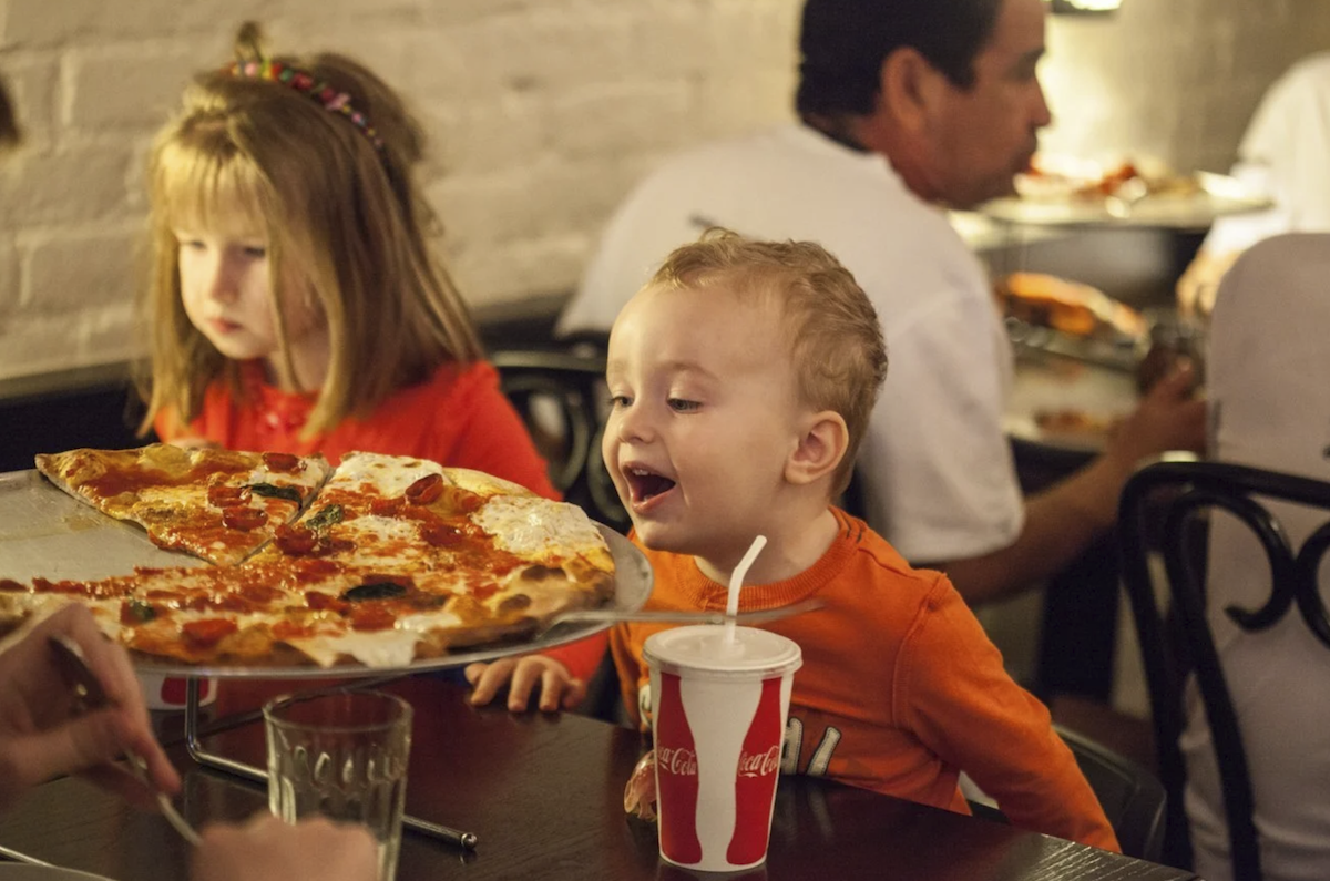 NYC_Julianas_pizza_kids - DiningOut Bring the kids for some classic pastas and pizza. | Photo courtesy of Juliana’s
