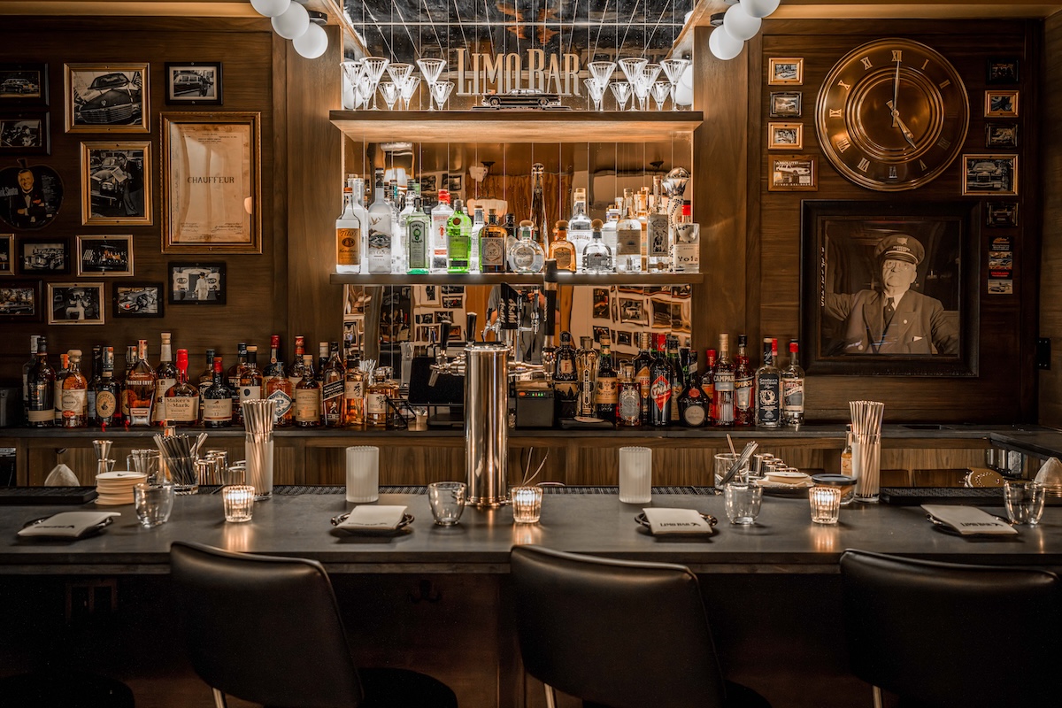 NYC_LImo_Bar_by_Jack Berry_bar - DiningOut Inside the dark, yet vibrant, Limo Bar in NYC. | Photo by Jack Berry