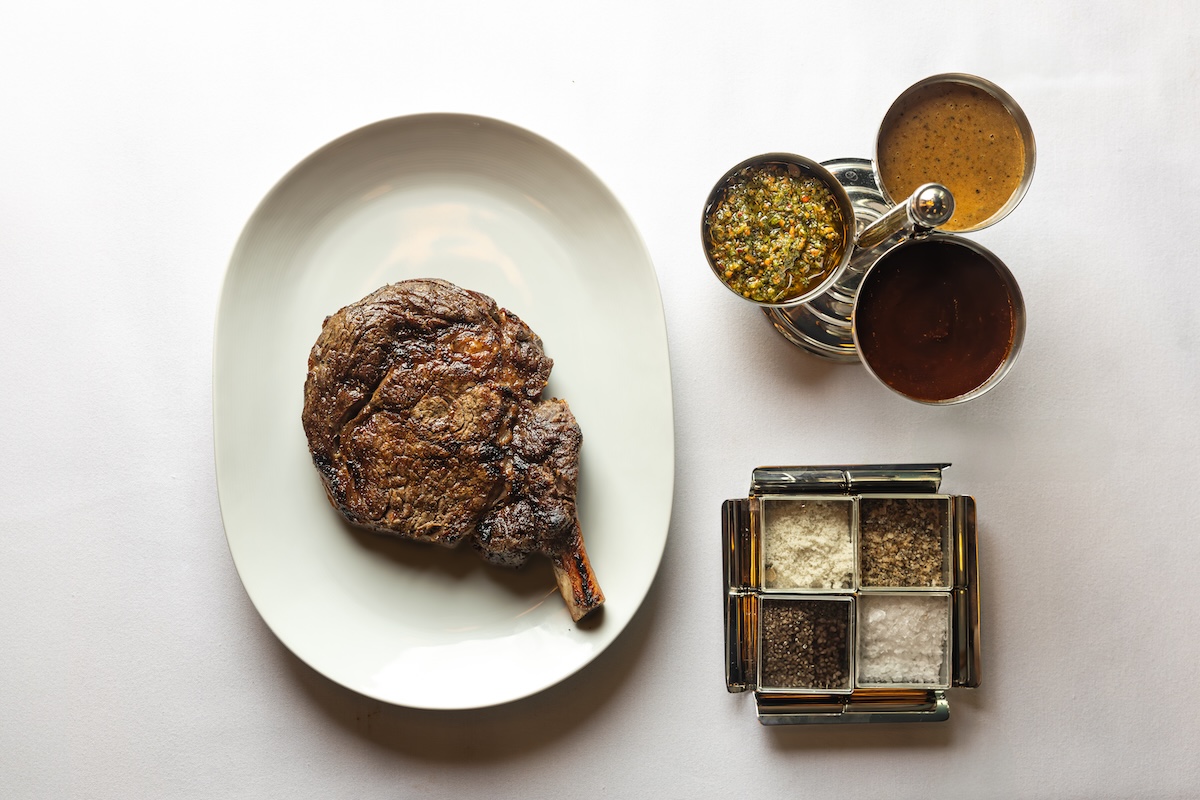 The Cowboy Steak at Palladino’s Steak & Seafood. | Photo by Jenn Kimme Photography