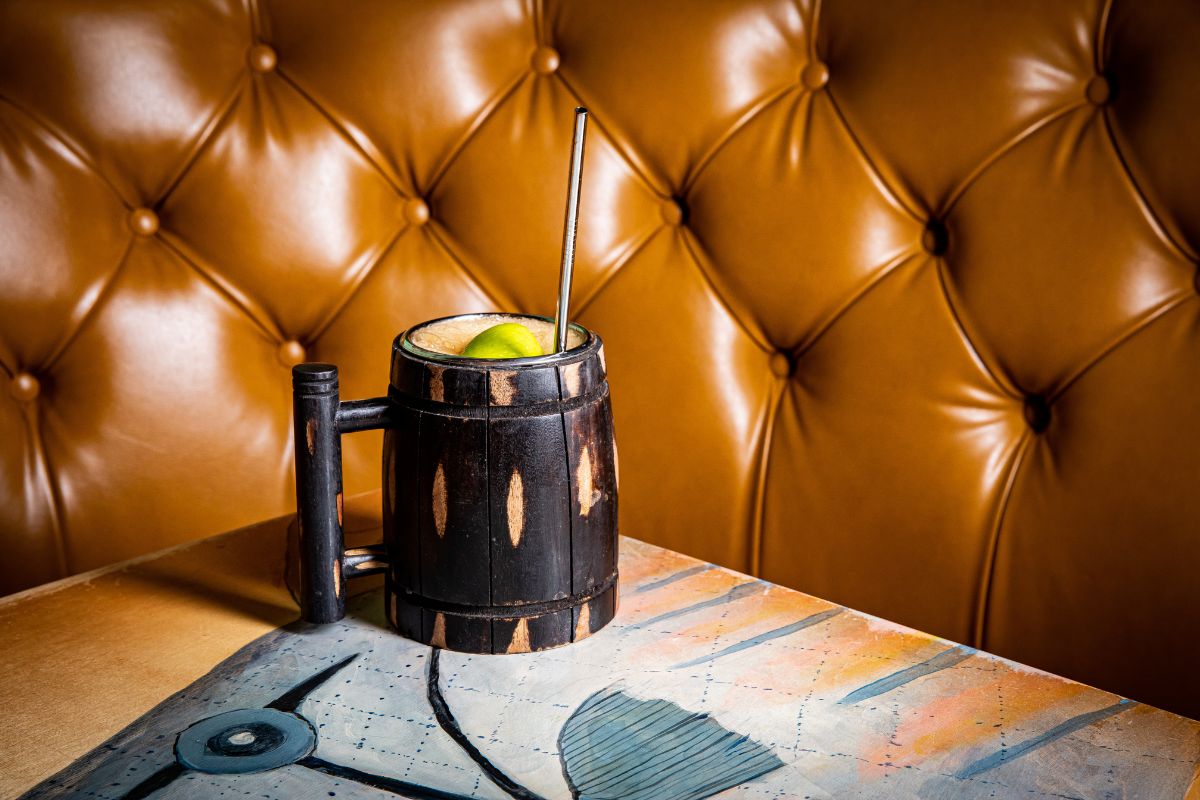 The Rum Barrel cocktail at Sunken Harbor Club. | Photo by Lizzie Munro