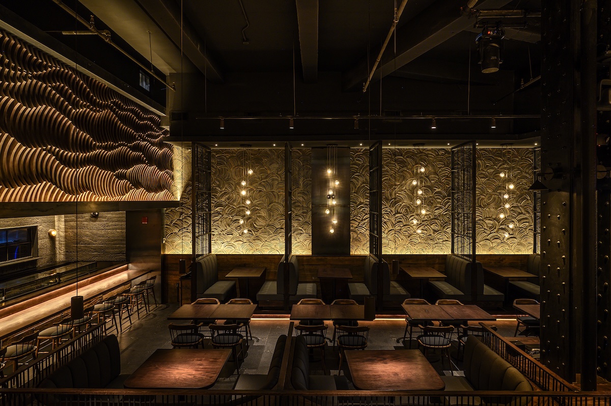 Inside the newest Japanese restaurant in New York. | Photo courtesy of Wokuni Broadway 