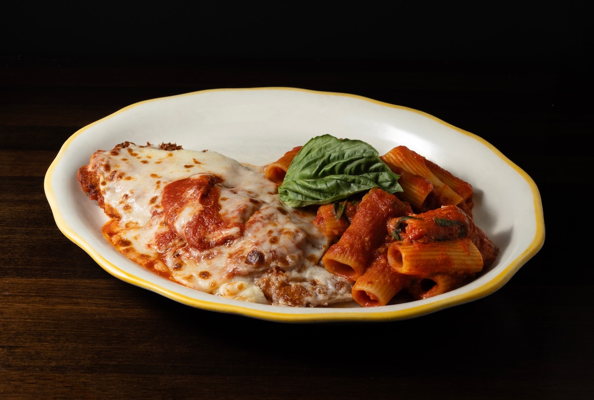 Pasta and chicken parm, a match made in Italy. | Photo courtesy of Zia Maria Little Italy