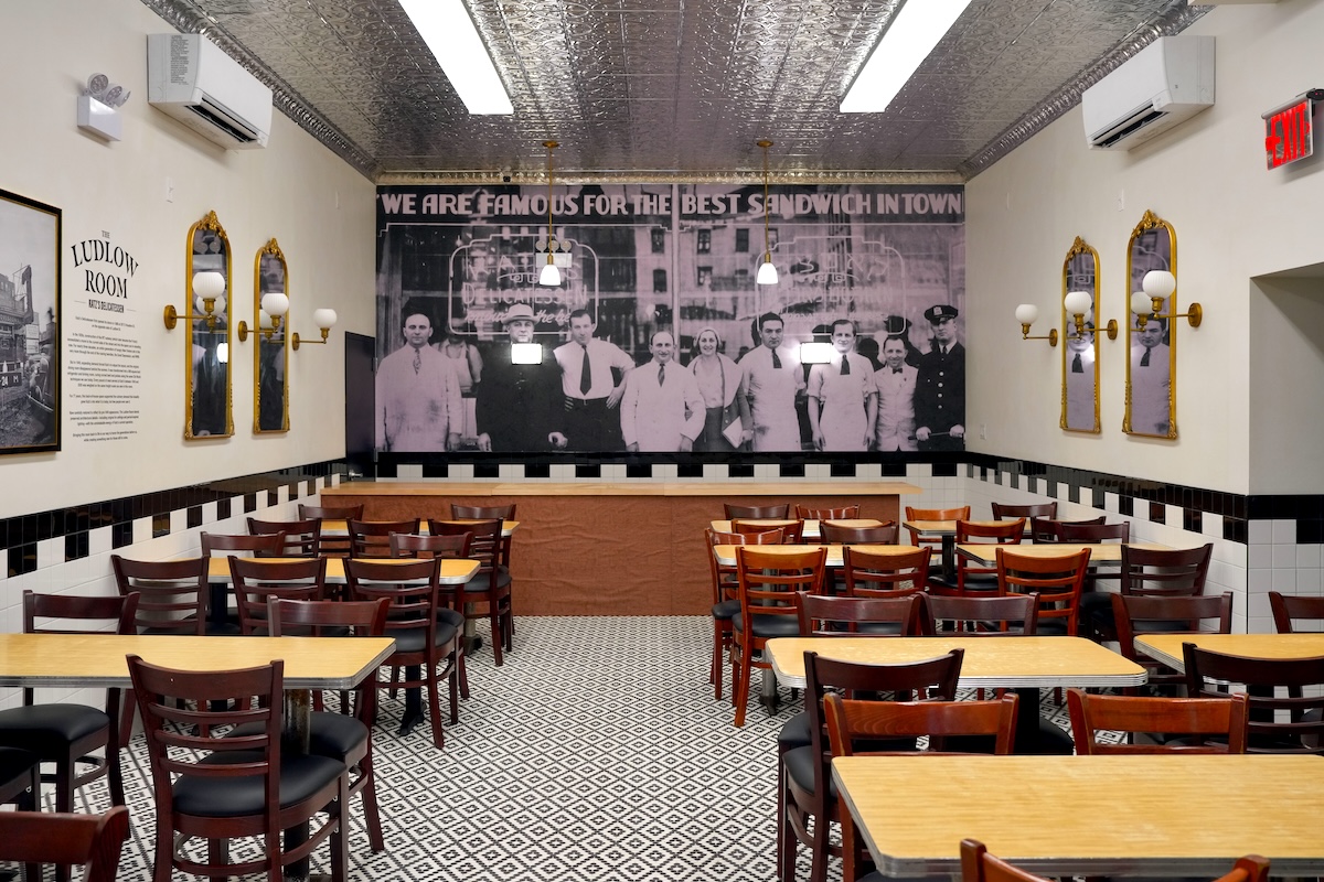 The newly revamped Ludlow Room. | Photo courtesy of Katz Delicatessen