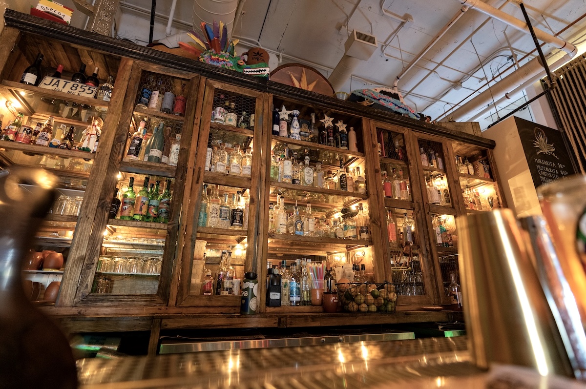 Choosing a spirit is the hardest part about being in this bar. | Photo courtesy of Barcoa Agaveria