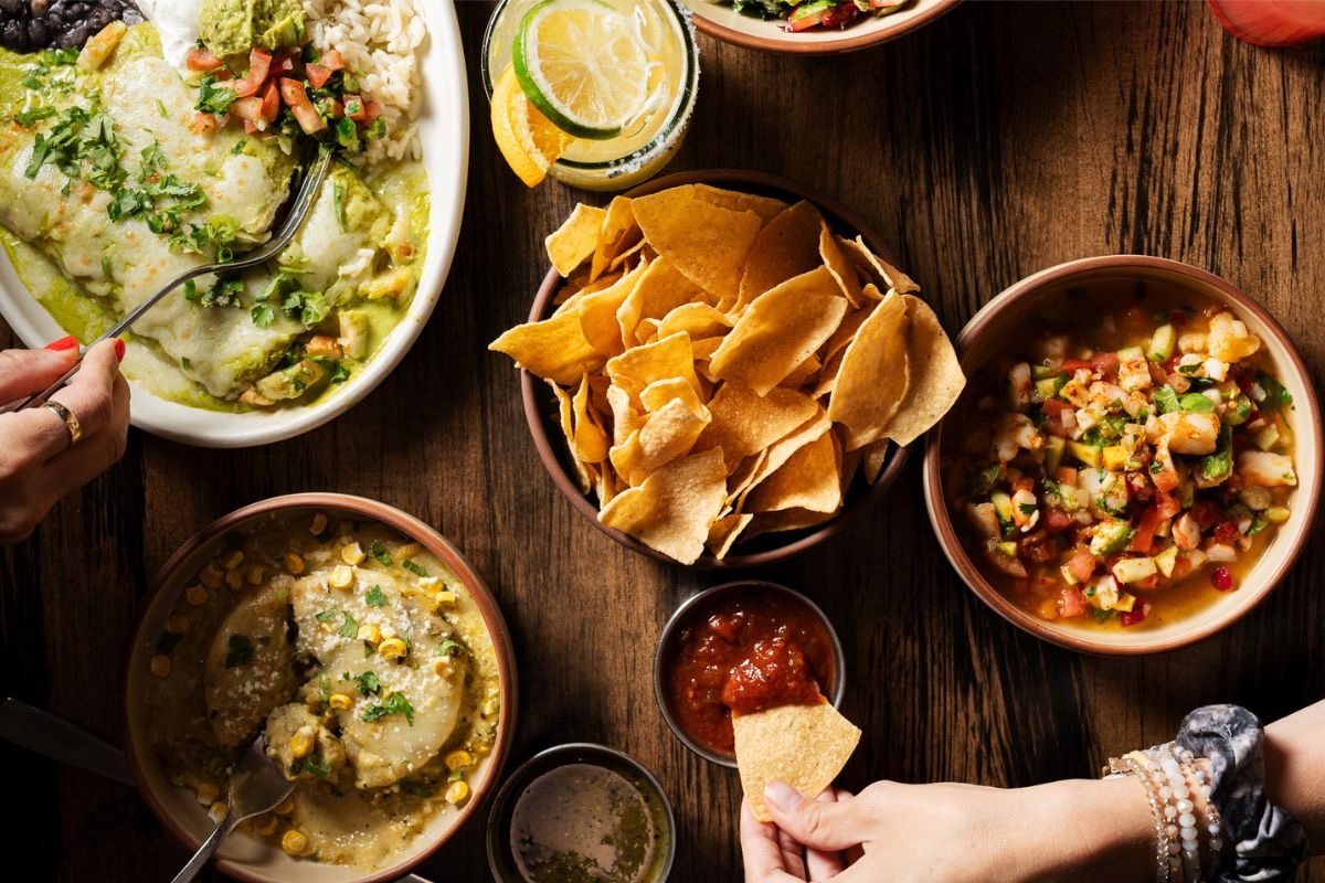 Chips, salasa, enchiladas, margs, and more. | Photo courtesy of Blanco Cocina + Cantina Reserva 