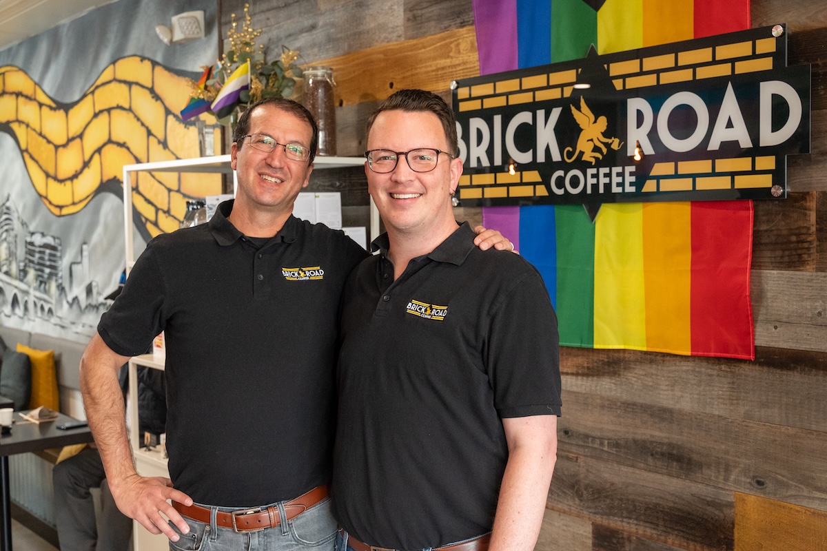 Jesse Shank and Gabe Hagen of Brick Road Coffee. | Photo courtesy of Brick Road Coffee