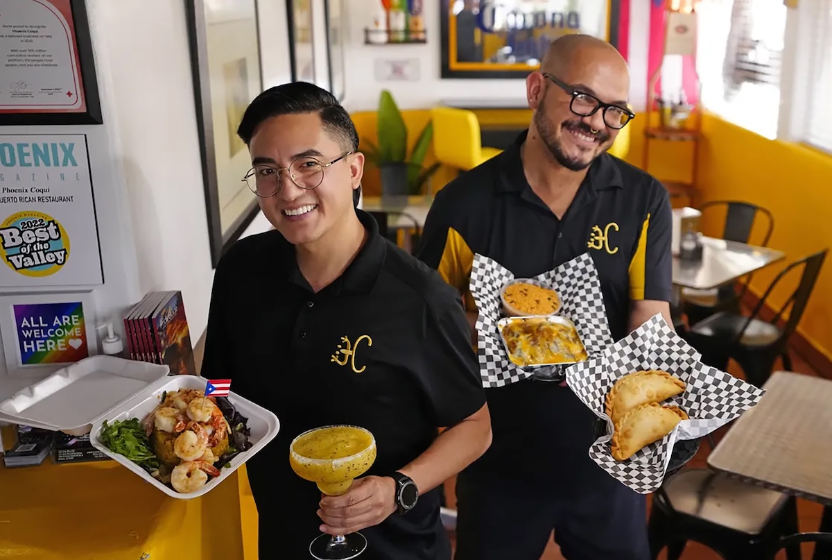 Owners Alexis Carbajal and Juan Ayala of Phoenix Coqui. | Photo by Patrick Breen