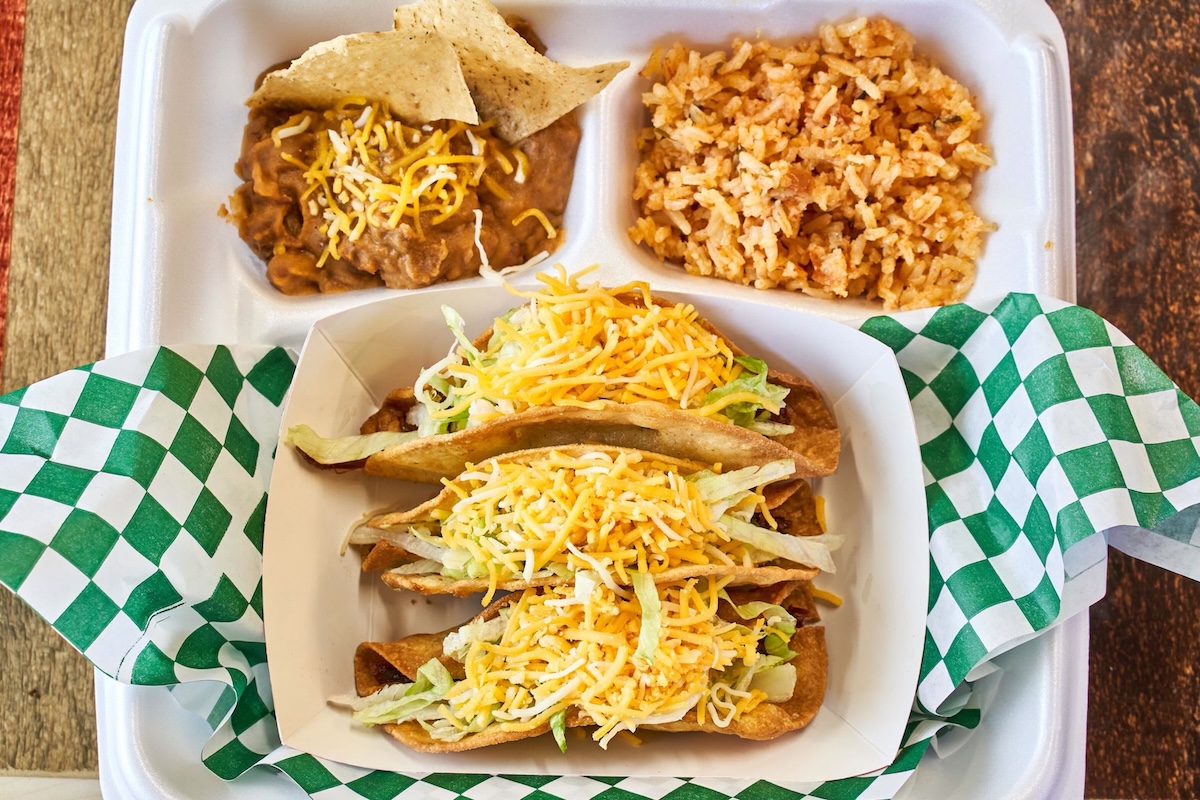 PHX_Elmers_tacos - DiningOut Crispy and cheesy tacos are a signature item at this family-owned restaurant. | Photo courtesy of Elmer's Tacos