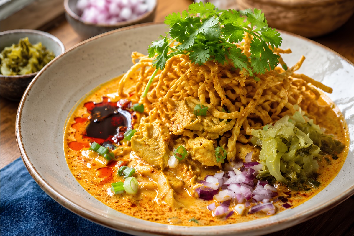 The Khao Soi at Cafe De Bangkok Gilbert. Photo by Tom Rochanakit