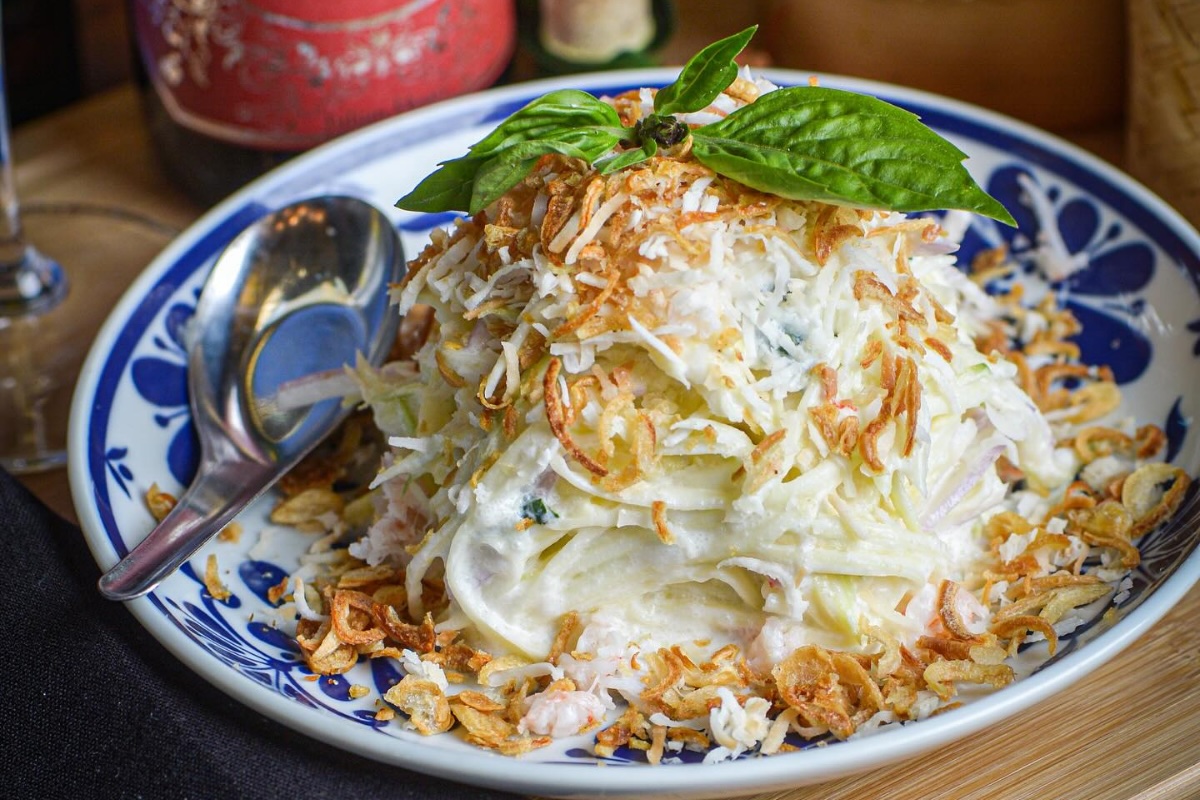 PHX_The Yam Mamuang Boran or Green Mango Salad Photo Courtesy of Lom Wong via Facebook - DiningOut The Yam Mamuang Boran )green mango salad) at this popular Phoenix Thai shop. | Photo courtesy of Lim Wong
